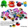 50/100pcs/bag with Eyelashes Dolls Activity Eyes 3D Wiggling Moving Eyes