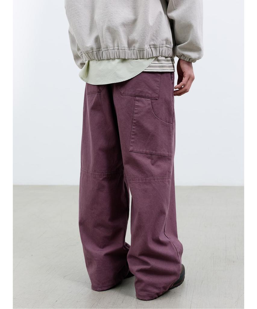 Saendeusaundeu (Unisex) Colored Overduck Pants Violet