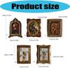 Marco de Fotos Ovalado Antiguo Ornamentado para Mesa o Pared, Marco de Fotos Retro, Marco de Fotos Decorativo Decoración del Hogar