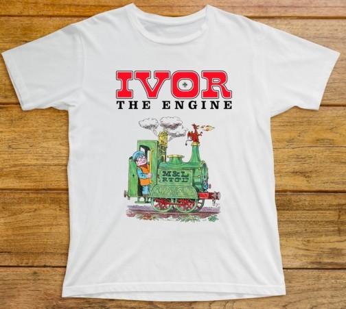 

Ivor The Engine T Shirt TV Show Train Railway Animation Trumpton Clangers GT376 S