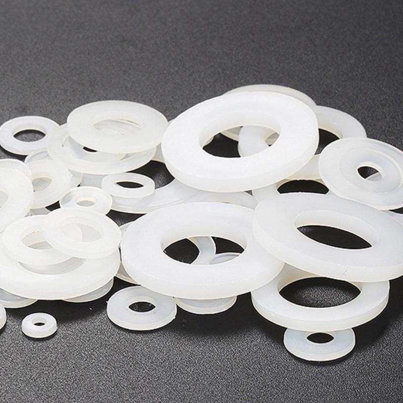 60x Nylon Fitting Rings White Electronic Equipment Components Suitable For Diverse Applications In Various Fields