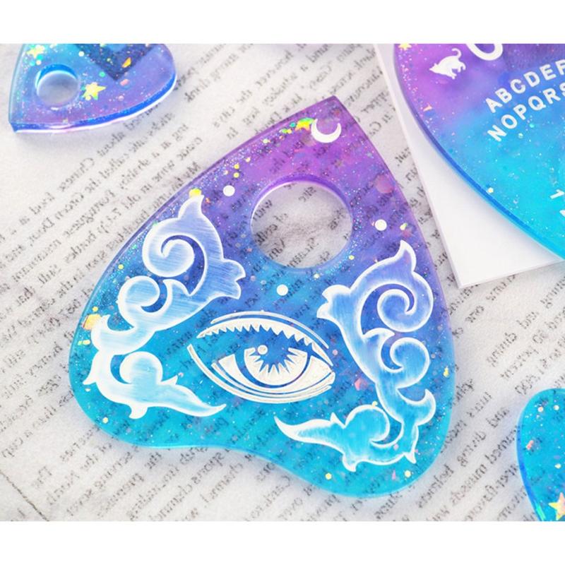 DIY Gothic Hexerei Board Tag Schlüsselanhänger Silikon Epoxidform DIY Schlüsselanhänger Anhänger Schmuck Bastelform für Geschenk