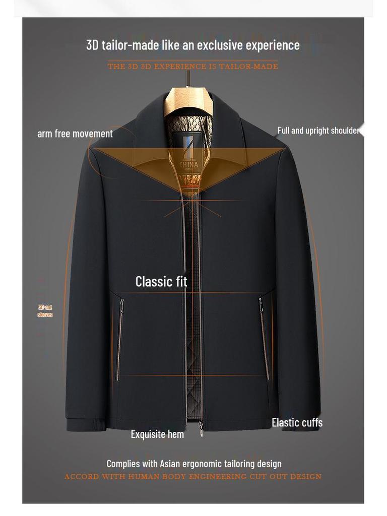 Woodpecker Men's 2025 Autumn/Winter Thickened Cotton Jacket for Middle-aged & Elderly