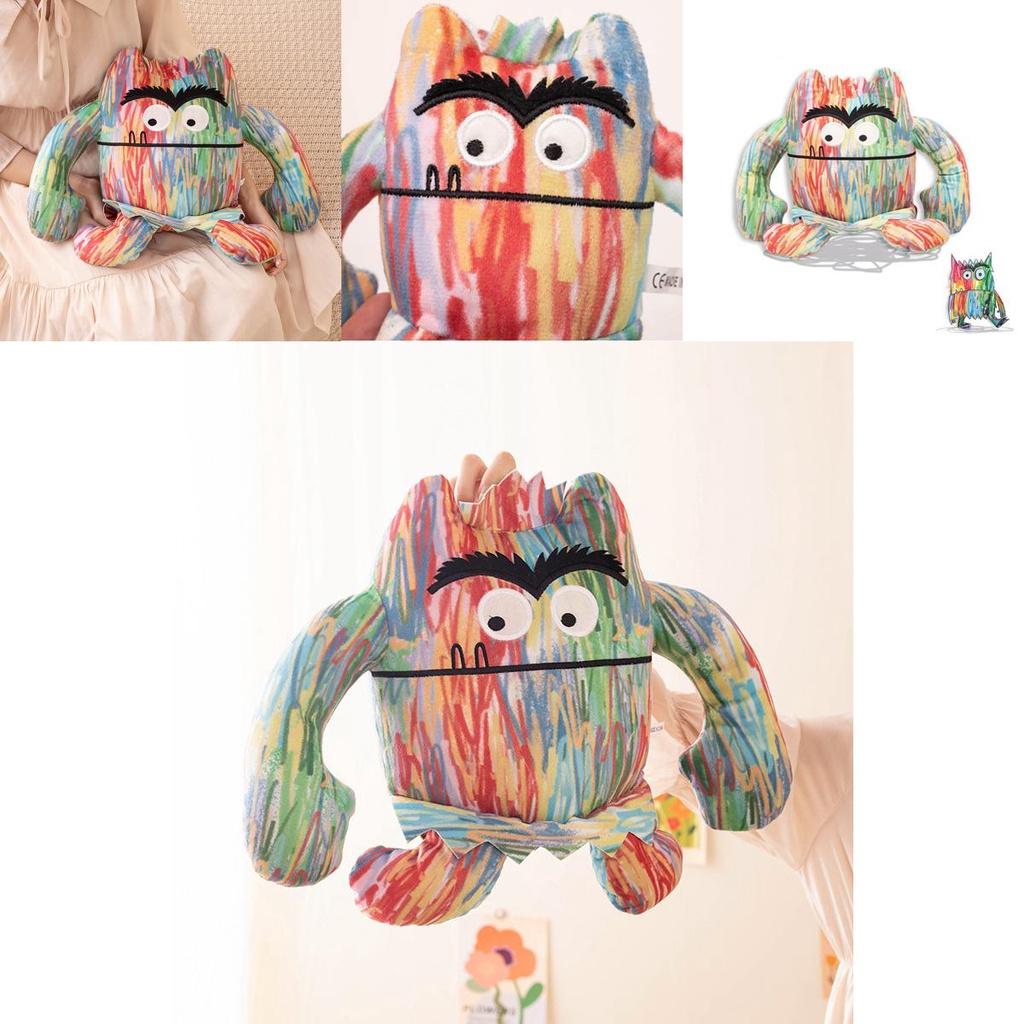 Entzückendes Emotionsmonster Plüschtier Bunt und Kuschelig Wählen Sie Ihre Größe