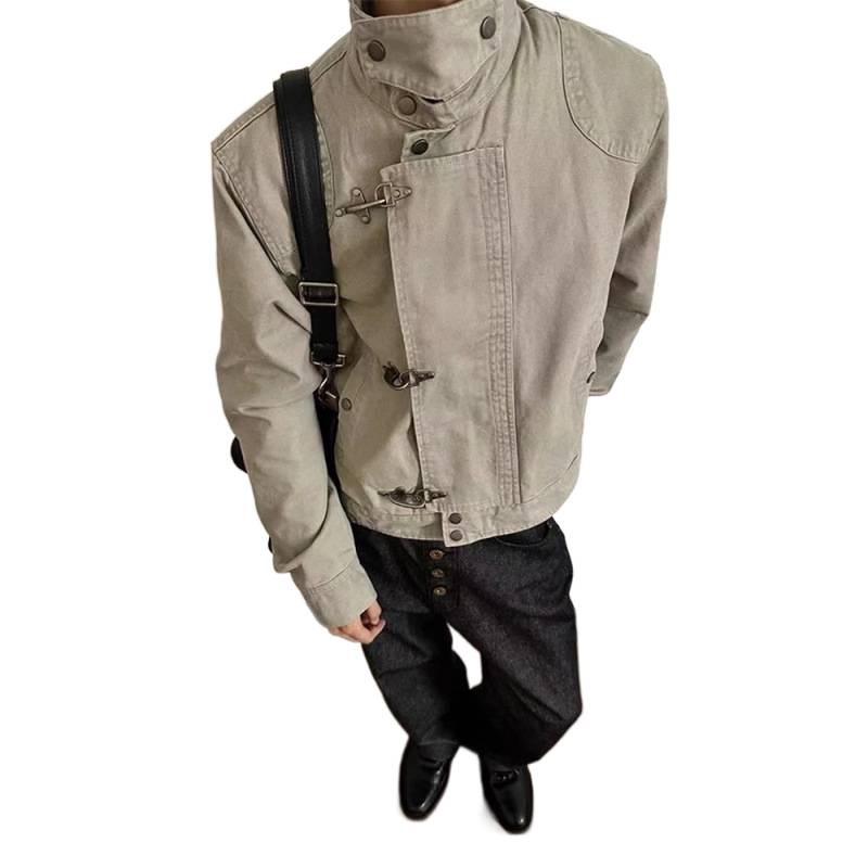 Retro American Vintage Wide Lapel Jacket for Men and Women