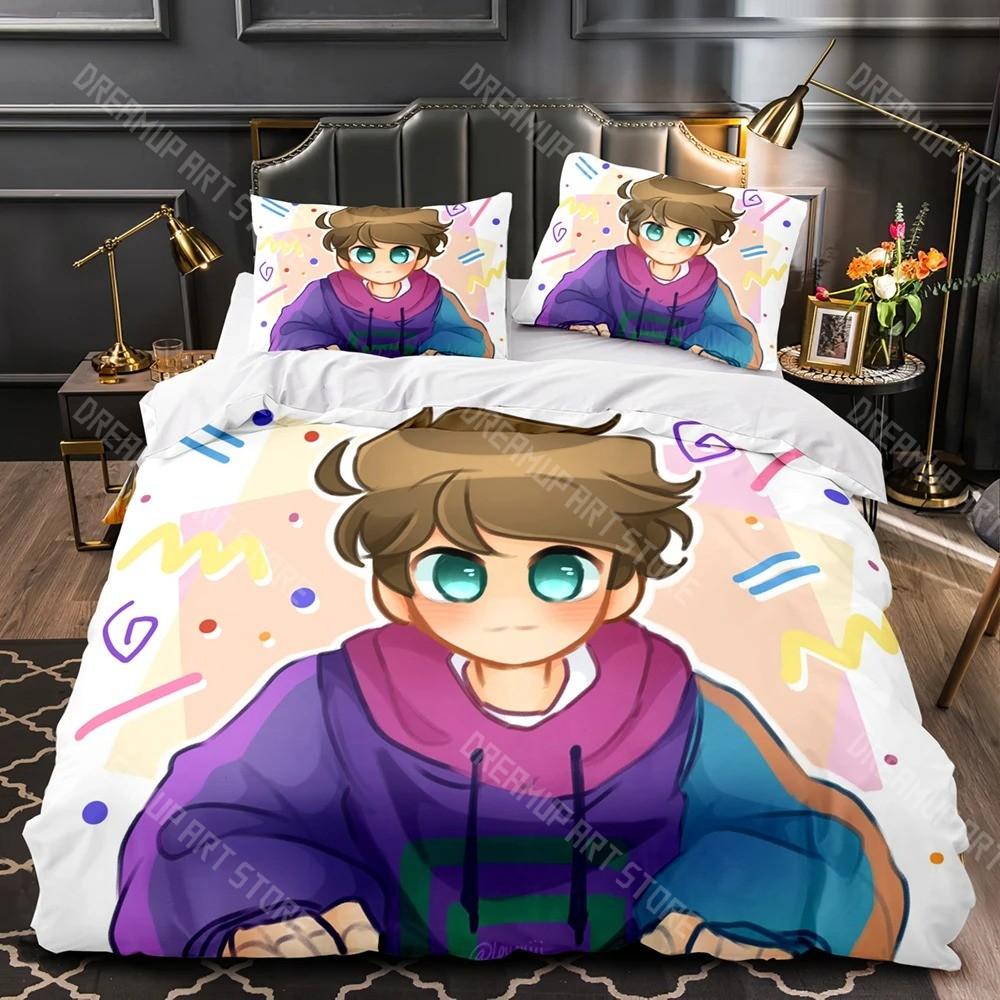 3D Printed Karl Jacobs Bedding Set for Boys Girls Duvet Cover And Pillowcase Twin Queen King Full Single Double Sizes