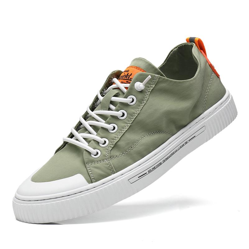 

Новые модные кроссовки мужские удобные легкие повседневные туфли для отдыха на открытом воздухе для прогулок мужские вулканизированные туфли на плоской подошве сверхлегкие мужские парусиновые туфли 44 зелёный