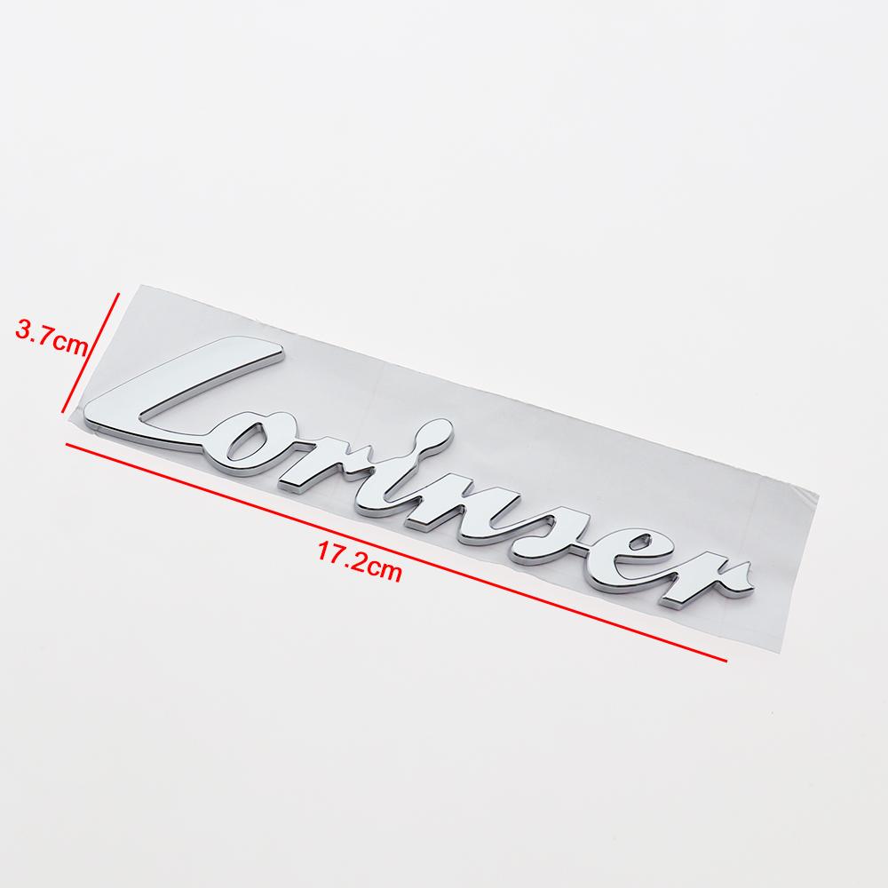 1PC 3D ABS Plastic Lorinser Car Letter Logo Sticker Tail Badge Decoration Rear Trunk Emblem Decal Styling Auto Accessories Lorinser