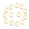 200Pcs 1cm Wooden Hexagon Handcraft Tags Pendant Decoration DIY Ornament Tool
