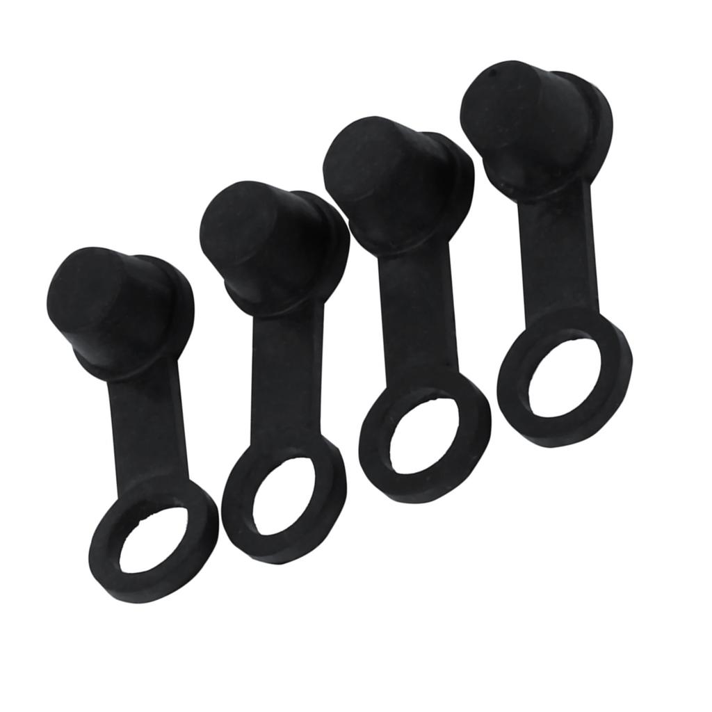 Tbest 4x Black Rubber Brake Bleeder Nipple   Dust Cover 8mm Motorcycle