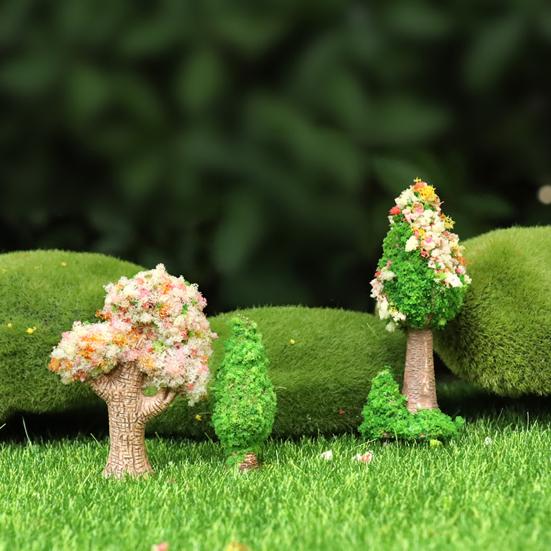 Model Trees Micro Landscape Ornaments Mini Artificial Trees for Moss Micro-Landscapes And Potted Plants Realistic Resin Craft Decorations for Home