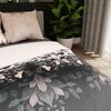 KELLY bedding set 220x200 cm - satin cotton, dark, elegant pattern