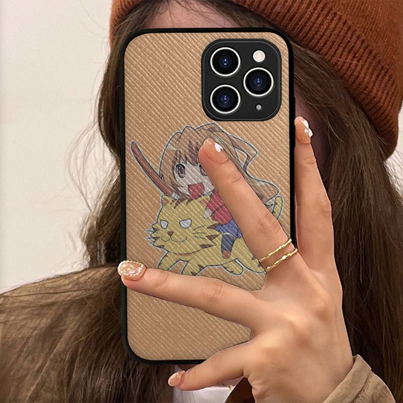 Toradora Taiga aisaka Phone Case Hard Leather Case for iPhone 11 12 13 Mini Pro Max 8 7 Plus SE 2020 X XR XS Coque