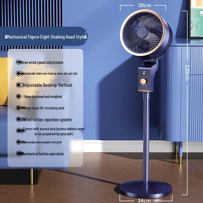 Leiser, oszillierender Stand- und Tischventilator mit Sprachfernbedienung