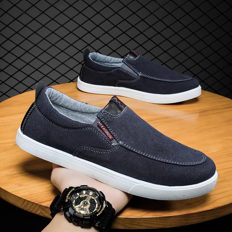 New Canvas Shoes Men Summer Classic Loafers Men Casual Shoes Breathable Walking Flat Men Shoes Zapatos Sneakers Plus Size 46