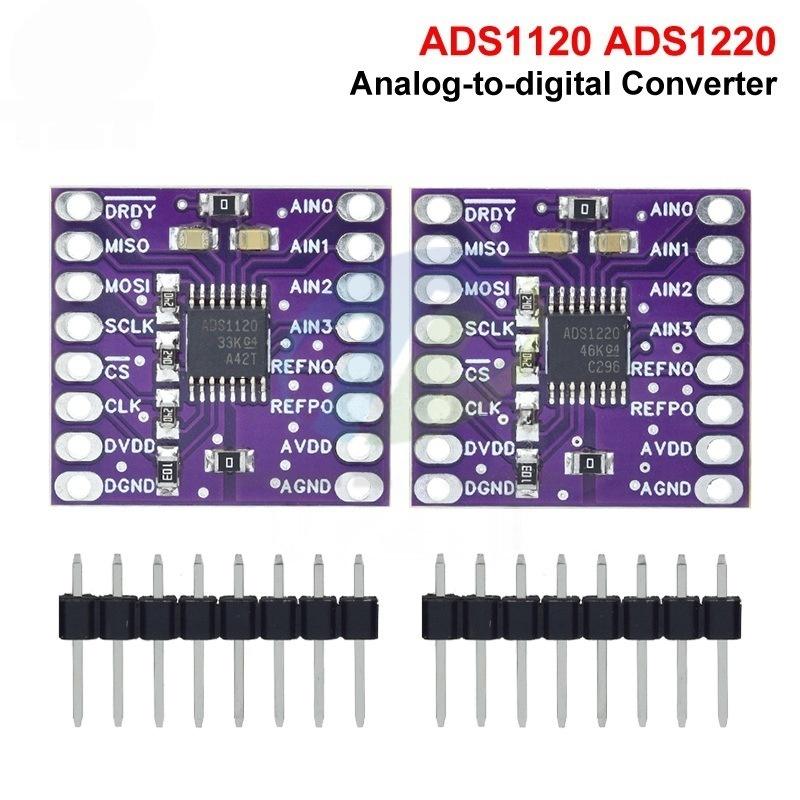 1 Set I2C Low Power 24 Bit Analog-Digital-Wandler Ads1120/Ads1220 ADC 16 Bit 24 Bit Wandler Modul