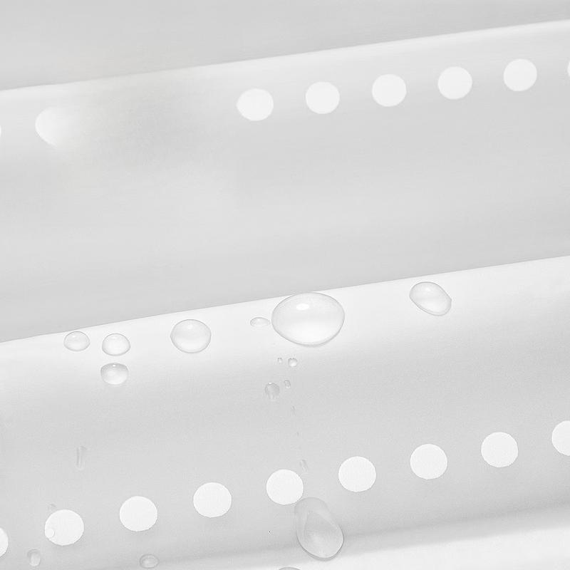 MDNG Romantic Raindrop PEVA Shower Curtain