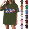 Women's Round Neck Printed Short-sleeved T-shirt Top