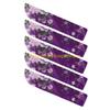 F26C 5Pcs Elegant Vintage Flower Folding Fan Silk Storage Bag Dustproof Protective Pouch Chinese Hand Fan Cover Case Sleeve