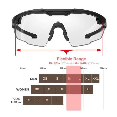 HTS HUNTERSKY Anti-Fog Tactical Shooting Glasses for Men, S57 Military Eye Professional Ballistic Safety Glasses for Shooting Eye Protection