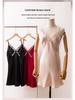 2025 Women's Silk Spaghetti Strap Robe & Nightgown - Elegant Bridal Homewear