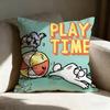 S-simon's Cute Cat Pillow Case Pillowcase, Double-sided Printed, Sofa Cushion, Bedroom Headboard Pillow