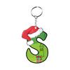 Santa 2D Flat Acrylic Christmas Tree Hanging Decoration Sports Car Decoration Flat Decoration Pendant