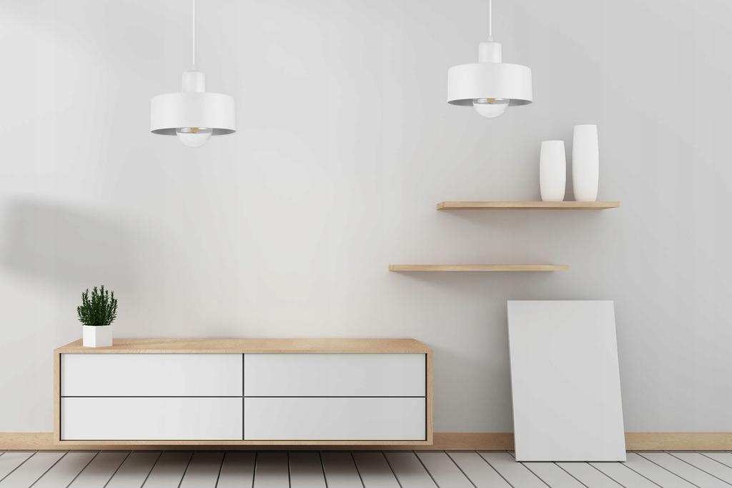 MODERN CEILING HANGING LAMP, METAL LAMPSHADE