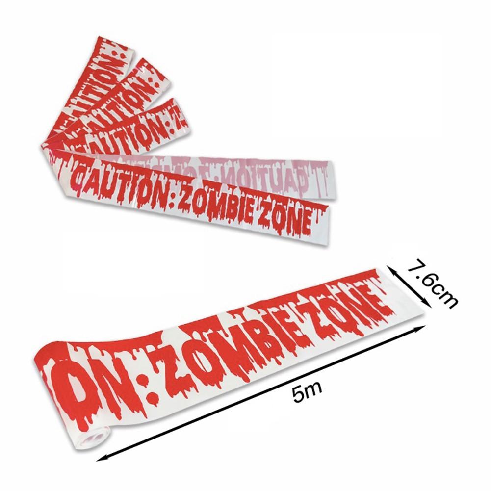 

ПЭ Материал Хэллоуин Лента Предупреждающая Лента 1 шт 5 м Длина 3