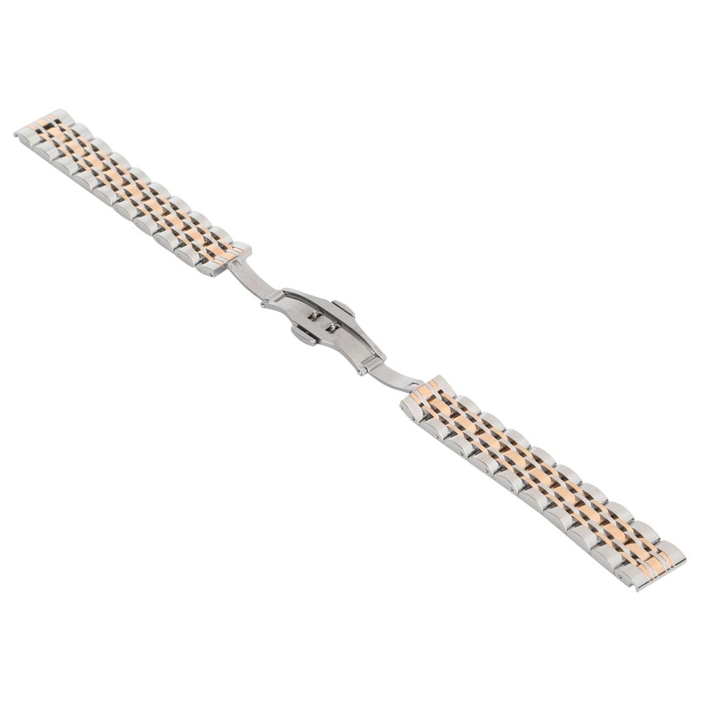 Klockarmband med snabbkoppling Klockarmband i rostfritt stål Ersättningsklockarmband Tillbehör 18 mm / 0,7 tum
