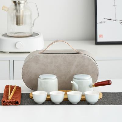 Ceramic Portable Travel Tea Set Business Bank Real Estate Company Gifts Business Gifts