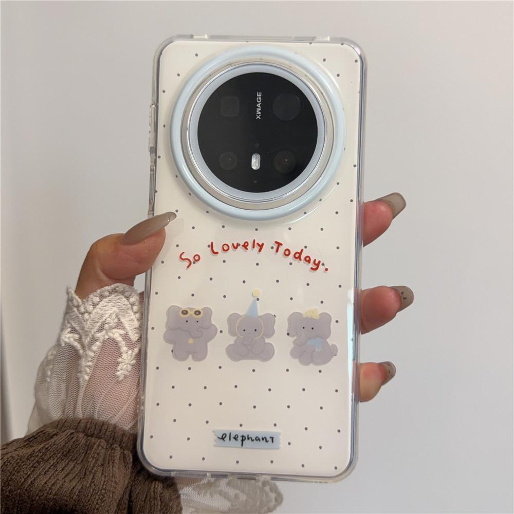 

Polka Dot Cartoon Elephant Phone Case for Huawei Mate80 Pro Max & Mate60 Huawei Pura 80