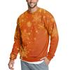 Men's Casual Fashion Printed Round Neck Pullover Sweatshirt