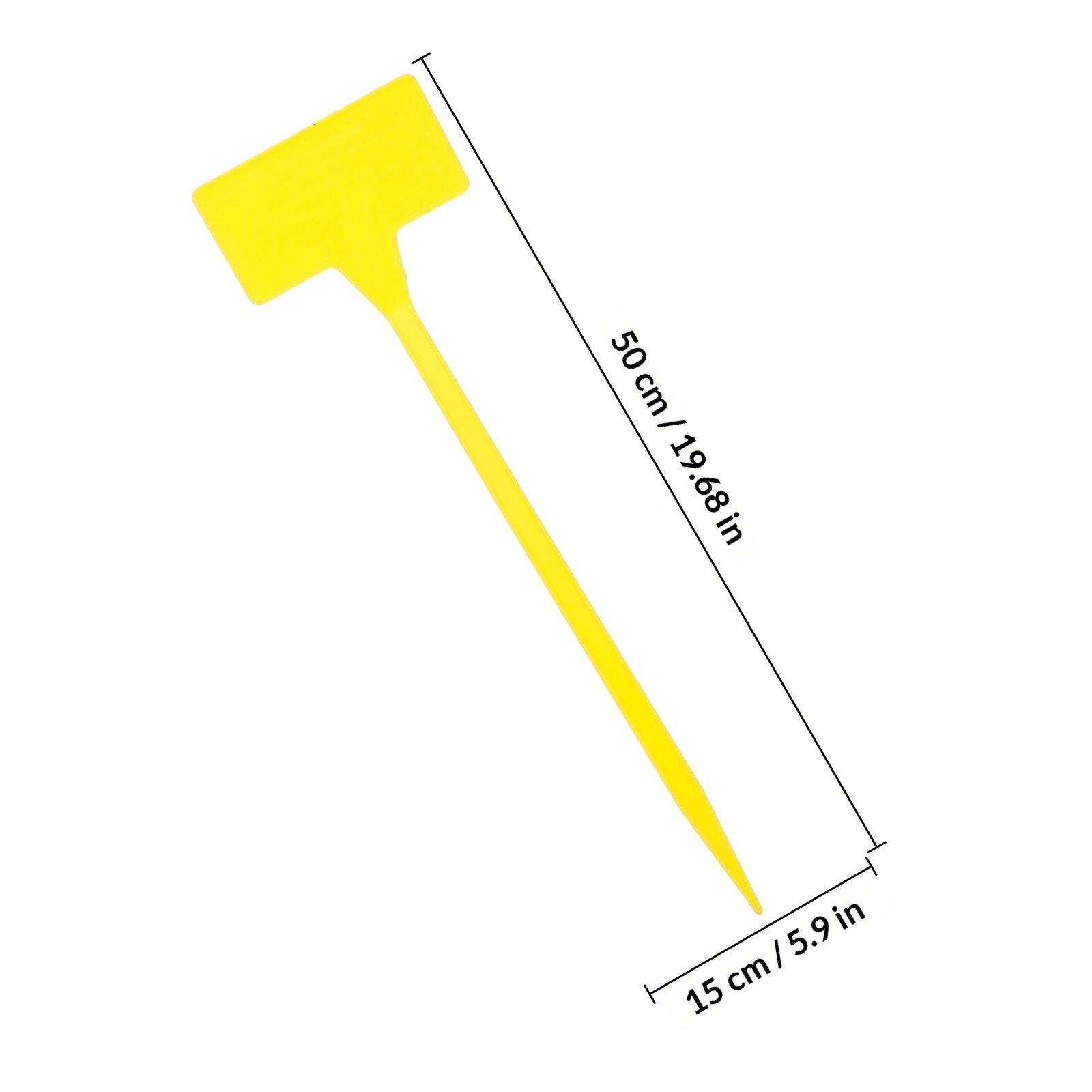 

10Pcs Waterproof Plant Tags Nursery Garden Labels Reusable Foldable Markers for Seedling Tracking Gardening Insert Cards Yellow жёлтый