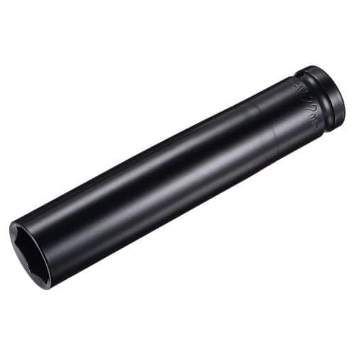 uxcell Deep Impact Socket, 13mm Drive, 22mm, CR-V Steel, 150mm Length, 6 Points, Metric Size