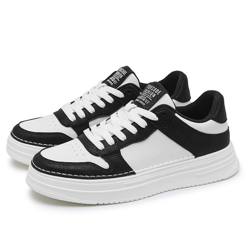 

Little white shoes men s 2024 new winter trendy brand platform casual board shoes men s leather surface explosion increase sports trendy shoes 44