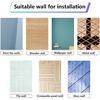 CRASPIRE 8 Sheets Lotus Flower Window Decal Large Lotus Leaf Sticker Summer Flower Decorative Waterproof PVC Adhesive Glass Window Clings to Prevent