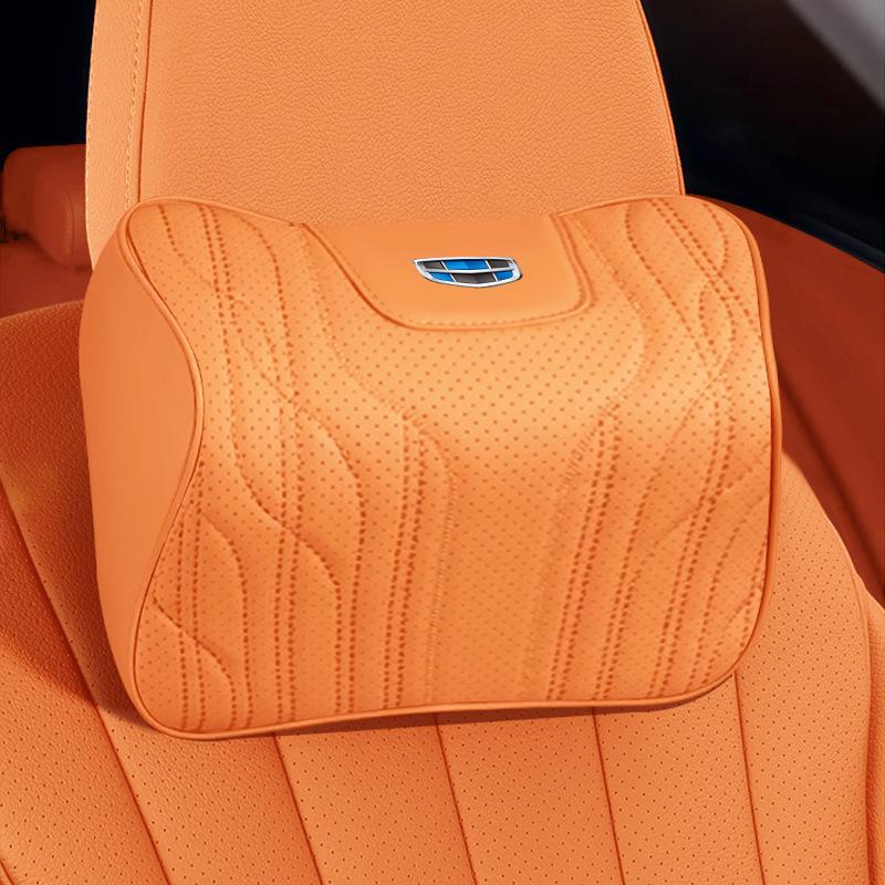 Polštářky na sedadla Geely Star Wish s opěrkou hlavy a bederní opěrkou, 24 stylů, Design zdarma, Včetně polštářku pod krk a dekorace interiéru vozu.