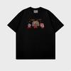 Summer New Cartoon Print Design Short-sleeved T-shirt Women's Casual Loose Versatile Top T-shirt