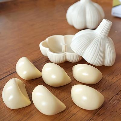 3D Garlic Puzzle Toy - Creative Brain Teaser, Educational STEM Model Kit for Youngsters, White Plastic