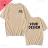 2025 Customized Printed Cotton Black White T Shirt Harajuku Men Women Tee DIY Your Like Photo  Tshirt Fashion Custom Tops