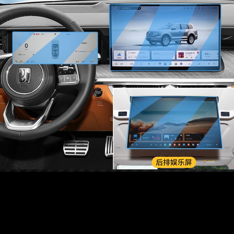 For Tank 500 2022-2026 Tempered Film Screen Center Control Navigation Instrument Film Automobile Modification Supplies