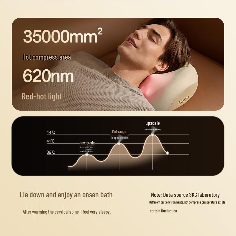 SKG Lumbar & Back Massage Pillow CN plug (adapter included)