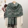 New Shawl Warm Winter Scarf Hijab Women Print Paisley Cashmere Pashmina Thick Wrap Head Neck Foulard Luxury  Blanket Echarpe