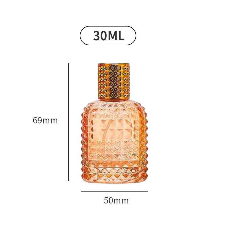 Custom Glass Perfume Decanter: 30ml, 50ml, 100ml with Spray Options 30ml
