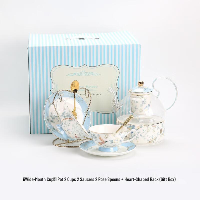 HANDUNYOU Glass Afternoon Tea & Coffee Set