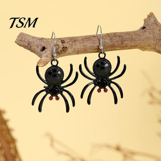 Costume Party Ear Embellishments 1 Pair Halloween Earrings for Women, Skeleton Spider Pumpkin Women Ghost Bat Dangle Earrings, Gothic Jewelry