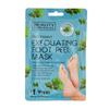 Beauty Formulas Fußmaske Peelingende Maske für die Füße mit Pfefferminze - 1 Paar
