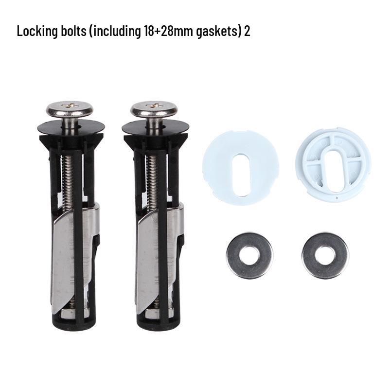 304 Edelstahl Toilettensitz-Befestigungsschrauben und Neun-Mutter-Expansionsbolzen-Kit