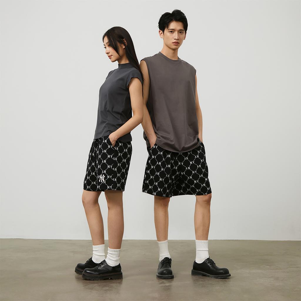 New MLB New York Yankees Casual Shorts Unisex Black 3ASPM0343-50BKS